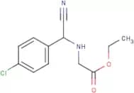 Ethyl 2-{[cyano(4-chlorophenyl)methyl]amino}acetate