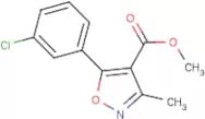 5-(3-Chloro-phenyl)-3-methyl-isoxazole-4-carboxylic acid methyl ester