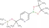 5-(4,4,5,5-Tetramethyl-1,3,2-dioxaborolan-2-yl)-2-(2-((trimethylsilyl)oxy)propan-2-yl)pyridine