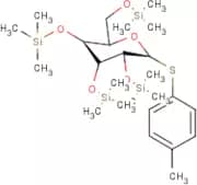 (2S,3R,4R,5S)-2-(p-Tolylthio)-3,4,5-tri(trimethylsilyloxy)-6-[(trimethylsilyloxy)methyl]tetrahydro…