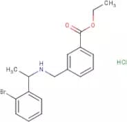 Ethyl 3-[[1-(2-bromophenyl)ethylamino]methyl]benzoate hydrochloride