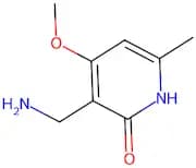 3-(Aminomethyl)-4-methoxy-6-methylpyridin-2(1H)-one