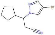 3-(4-Bromo-1H-pyrazol-1-yl)-3-cyclopentylpropanenitrile