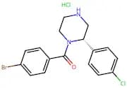 (S)-(4-Bromophenyl)(2-(4-chlorophenyl)piperazin-1-yl)methanone hydrochloride