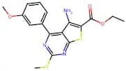 Ethyl 5-amino-4-(3-methoxyphenyl)-2-(methylthio)thieno[2,3-d]pyrimidine-6-carboxylate