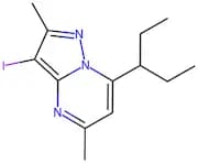3-Iodo-2,5-dimethyl-7-(pentan-3-yl)pyrazolo[1,5-a]pyrimidine
