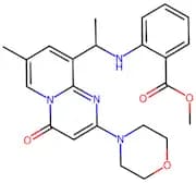 Methyl 2-(1-(7-methyl-2-morpholino-4-oxo-4H-pyrido[1,2-a]pyrimidin-9-yl)ethylamino)benzoate