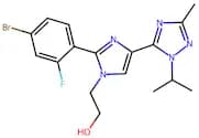 2-(2-(4-Bromo-2-fluorophenyl)-4-(1-isopropyl-3-methyl-1H-1,2,4-triazol-5-yl)-1H-imidazol-1-yl)etha…