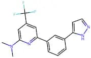 Dimethyl-{6-[3-(1H-pyrazol-3-yl)-phenyl]-4-trifluoromethyl-pyridin-2-yl}-amine