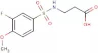 3-[(3-Fluoro-4-methoxyphenyl)sulphonylamino]propanoic acid
