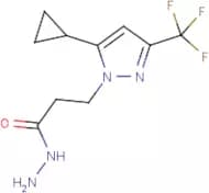 3-[5-Cyclopropyl-3-(trifluoromethyl)-1H-pyrazol-1-yl]propanehydrazide