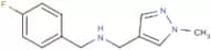 1-(4-Fluorophenyl)-N-[(1-methyl-1H-pyrazol-4-yl)methyl]methanamine