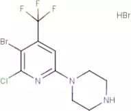 1'-(5-Bromo-6-chloro-4-(trifluoromethyl)pyridin-2-yl)piperazine hydrobromide