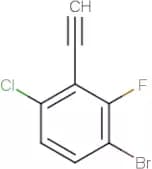 3-Bromo-6-chloro-2-fluorophenylacetylene