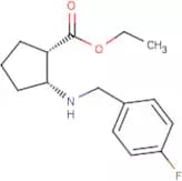Ethyl (1S,2R)-2-(4-Fluorobenzylamino)cyclopentanecarboxylate