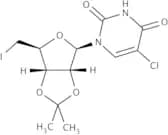 5-Chloro-5''-deoxy-5''-iodo-2'',3''-O-isopropylideneuridine