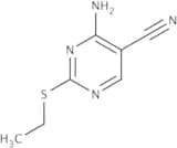 4-Amino-2-(ethylthio)-5-pyrimidine carbonitrile