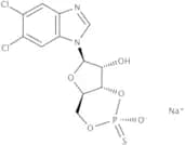 5,6-Dichloro-(1-b-D-ribofuranosyl) benzimidazole 3'',5''-cyclic monophosphothioate, Sp-isomer sodi…