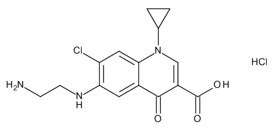6-(2-Aminoethylamino)-7-chloro-1-cyclopropyl-4-oxo-1,4-dihydroquinoline-3-carboxylic Acid Hydrochl…