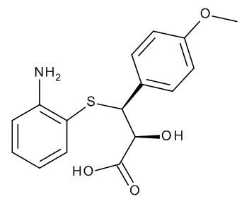 (2S,3S)-3-(2-Aminophenyl)sulfanyl-2-hydroxy-3-(4-methoxyphenyl)propanoic Acid