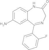 7-Amino-5-(2-fluorophenyl)-1,3-dihydro-2H-1,4-benzodiazepin-2-one (7-Aminodemethylflunitrazepam)