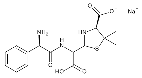 (4S)-2-[[[(2R)-2-Amino-2-phenylacetyl]amino]carboxymethyl]-5,5-dimethylthiazolidine-4-carboxylic A…