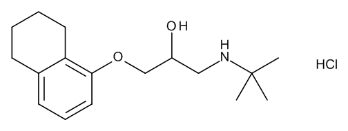 (2RS)-1-[(1,1-Dimethylethyl)amino]-3-[(5,6,7,8-tetrahydronaphtalen-1-yl)oxy]propan-2-ol Hydrochlor…