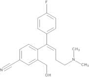 4-[(1Z)-4-(Dimethylamino)-1-(4-fluorophenyl)but-1-en-1-yl]-3-(hydroxymethyl)benzonitrile