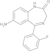 7-Amino-5-(2-fluorophenyl)-1,3-dihydro-2H-1,4-benzodiazepin-2-one (7-Aminodemethylflunitrazepam)
