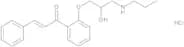 (2E)-1-[2-[(2RS)-2-Hydroxy-3-(propylamino)propoxy]phenyl]-3-phenylprop-2-en-1-one Hydrochloride