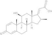 9-Fluoro-11β-hydroxy-16β-methyl-3-oxopregna-1,4,17(20)-trien-21-oic acid