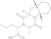 (2S)-2-[(3S,5aS,9aS,10aR)-3-Methyl-1,4-dioxodecahydropyrazino[1,2-a]-indol-2(1H)-yl]pentanoic Acid