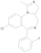 (3aRS)-8-Chloro-6-(2-fluorophenyl)-1-methyl-3a,4-dihydro-3H-imidazo[1,5-a][1,4]benzodiazepine