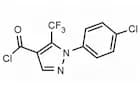 2-(4-Chlorophenyl)-3-(trifluoromethyl)pyrazole-4-carbonyl chloride