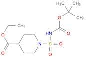 4-Piperidinecarboxylic acid, 1-[[[(1,1-dimethylethoxy)carbonyl]amino]sulfonyl]-, ethyl ester