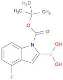 1H-Indole-1-carboxylic acid, 2-borono-4-fluoro-, 1-(1,1-dimethylethyl) ester