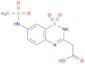 2H-1,2,4-Benzothiadiazine-3-acetic acid, 7-[(methylsulfonyl)amino]-, 1,1-dioxide
