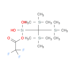 Acetic acid, 2,2,2-trifluoro-, dihydroxy[tris(trimethylsilyl)methyl]silyl ester
