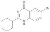 4(3H)-Quinazolinone, 6-bromo-2-cyclohexyl-