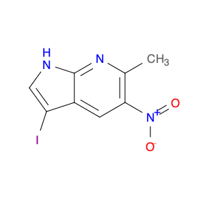 1H-Pyrrolo[2,3-b]pyridine, 3-iodo-6-methyl-5-nitro-