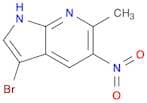 1H-Pyrrolo[2,3-b]pyridine, 3-bromo-6-methyl-5-nitro-
