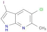 1H-Pyrrolo[2,3-b]pyridine, 5-chloro-3-iodo-6-methyl-