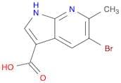 1H-Pyrrolo[2,3-b]pyridine-3-carboxylic acid, 5-bromo-6-methyl-