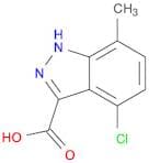 1H-Indazole-3-carboxylic acid, 4-chloro-7-methyl-