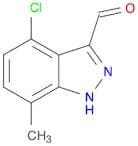 1H-Indazole-3-carboxaldehyde, 4-chloro-7-methyl-