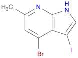 1H-Pyrrolo[2,3-b]pyridine, 4-bromo-3-iodo-6-methyl-