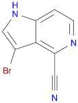 1H-Pyrrolo[3,2-c]pyridine-4-carbonitrile, 3-bromo-