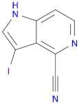1H-Pyrrolo[3,2-c]pyridine-4-carbonitrile, 3-iodo-