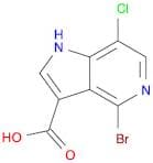 1H-Pyrrolo[3,2-c]pyridine-3-carboxylic acid, 4-bromo-7-chloro-