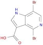 1H-Pyrrolo[3,2-c]pyridine-3-carboxylic acid, 4,7-dibromo-